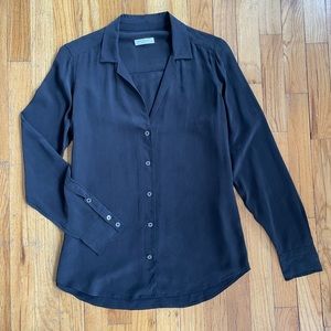 Equipment blouse, black size small